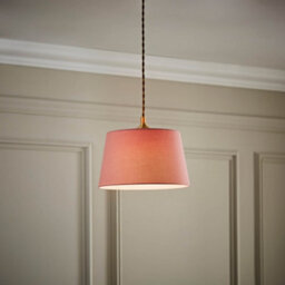 Valuelights Aspen Small Blush Tapered Ceiling Lamp Shade (D)25Cm - thumbnail 1