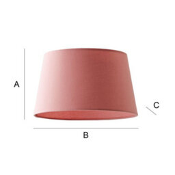 Valuelights Aspen Small Blush Tapered Ceiling Lamp Shade (D)25Cm - thumbnail 8