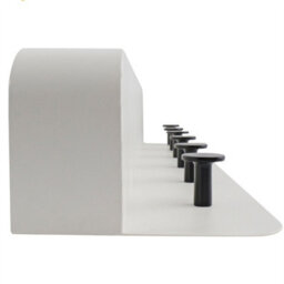 Keypak Shelf Combo - White Wall, Coat Rack Organiser With 6 Black Hooks & Display Shelf For Hallways, Kitchens & Entryways - thumbnail 6