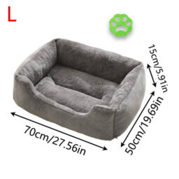 Cat Dog Bed Soft Washable Cushion Warm Pet Basket L Uk - thumbnail 2
