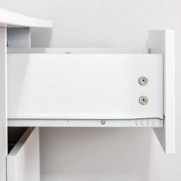 White 120Cm Computer Desk With 3 Drawers & Shelves For Home Office & Study - thumbnail 5