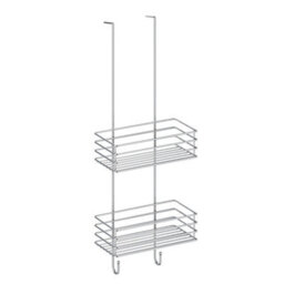 Beslagsboden - Double Shower Basket In Polished Chrome On Stainless Steel