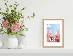 A3 Oak Picture Frame With Mount For A4 (21 X 29.7Cm -8.3 X 11.7In) Poster, Photo, Artwork, Or Print. - thumbnail 4