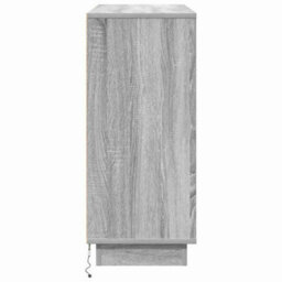 Berkfield Modern Sideboard With Led - Grey Sonoma, 90X32X75 Cm, Made Of Engineered Wood - thumbnail 9