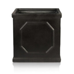 Idealist™ 30Cm Planter, Chelsea Flower Box, Faux Lead Reinforced Stone Dark Grey Square Outdoor Plant Pot