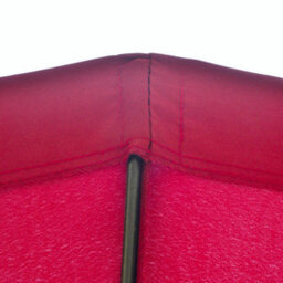 Outsunny 2.5M Round Curved Adjustable Parasol Sun Umbrella Metal Pole Red - thumbnail 8