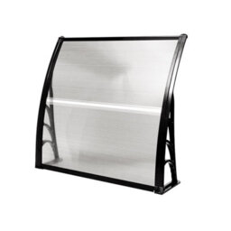 Costway Door Canopy Awning Shelter Front Back Porch Window Roof Outdoor Shade Patio Transparent - thumbnail 9