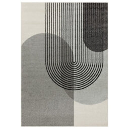 Grey Modern Easy To Clean Abstarct Rug For Diningroom-80Cm X 150Cm - thumbnail 6