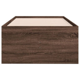 Berkfield Daybed With Drawers Without Mattress Brown Oak 90X200 Cm - thumbnail 5