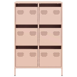 Berkfield Highboard Pink 68X39X101.5 Cm Steel - thumbnail 5