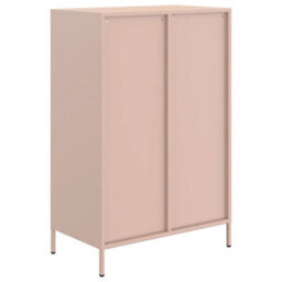 Berkfield Highboard Pink 68X39X101.5 Cm Steel - thumbnail 7