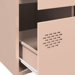 Berkfield Highboard Pink 68X39X101.5 Cm Steel - thumbnail 9