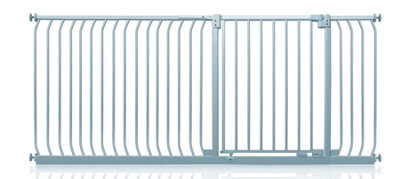 Safetots Elite Pressure Safety Gate, 198Cm - 207Cm, Matt Grey, Pressure Fit Stair Gate - image 1