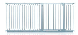 Safetots Elite Pressure Safety Gate, 198Cm - 207Cm, Matt Grey, Pressure Fit Stair Gate - thumbnail 1