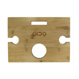 Summit Portable Bamboo Wine Glass & Snack Table Wooden Picnic Table Graze Cheese Board - thumbnail 7