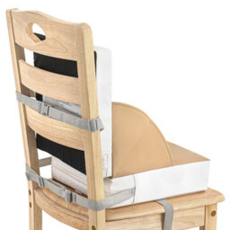 Ladida Portable Toddler Booster Seat,lightweight,compact,easy Clean, With Straps, Khaki - thumbnail 3