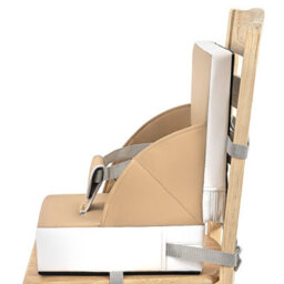 Ladida Portable Toddler Booster Seat,lightweight,compact,easy Clean, With Straps, Khaki - thumbnail 4