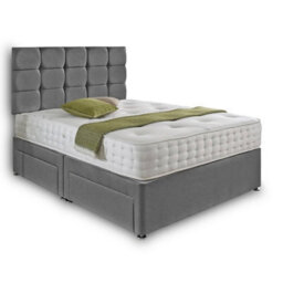 Dining Tables Rio Matching Headboard Divan Set, 2 Drawer On Same Side With Sprung 1500 Comfort Mattress - Double - thumbnail 4