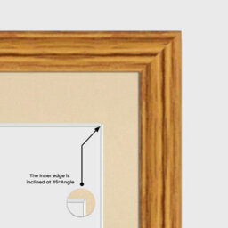 AK Frames 40X20Cm Oak Classic Multi Photo Frame With Ivory Mount - Holds 3 Apertures (3X) 6X4 Photos - thumbnail 7