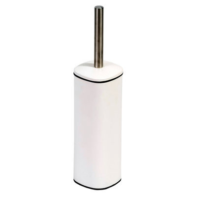 Showerdrape Capri White Toilet Brush & Holder - image 1