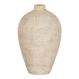 Hill Interiors Morrow Tall Vase Cream (35Cm X 21Cm X 21Cm) - thumbnail 1