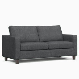 Furnishings For Less UK York Grey Turin Fabric  Boxed Arm Sofa Suite 3 + 2 Sofas - thumbnail 7