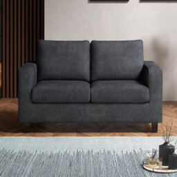 Furnishings For Less UK York Grey Turin Fabric  Boxed Arm Sofa Suite 3 + 2 Sofas - thumbnail 8