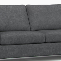 Furnishings For Less UK York Grey Turin Fabric  Boxed Arm Sofa Suite 3 + 2 Sofas - thumbnail 4