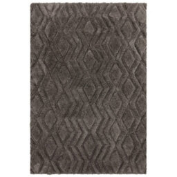 Charcoal Modern Shaggy Geometric Easy To Clean Living Room And Bedroom-200 X 290Cm - thumbnail 6