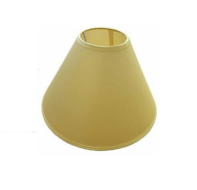 "12"" Luxury Cotton Textured Fabric Coolie Light Shade Purpose Table Floor Ceiling Practical & Eye Caring Lampshade Sand"