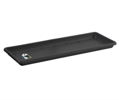 Elho Barcelona Trough Saucer 50 - Saucer For Balcony & Outdoor - 45.0 X H 2.8 Cm - Anthracite - image 1