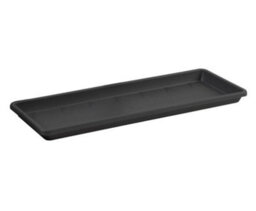 Elho Barcelona Trough Saucer 50 - Saucer For Balcony & Outdoor - 45.0 X H 2.8 Cm - Anthracite - thumbnail 2
