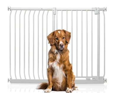 Bettacare Extra Tall Elite Dog Gate, 134Cm - 143Cm, Matt White, Extra Tall 96.8Cm In Height, Pressure Fit Pet Gate - image 1