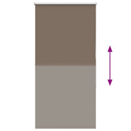 Berkfield Roller Blind Blackout Coffee 85X150 Cm Fabric Width 80.7 Cm Polyester - thumbnail 5