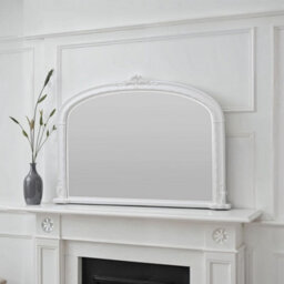 Yearn Overmantle Mirror Arched 127(W) X 89Cm(H) White Victorian Mirror - thumbnail 4