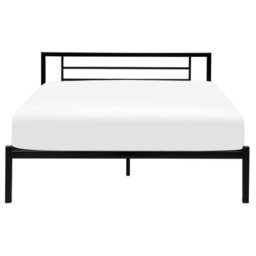 Beliani Bed Metal Cusset 160 X 200 Cm (Eu King Size) Black - thumbnail 4