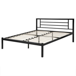 Beliani Bed Metal Cusset 160 X 200 Cm (Eu King Size) Black - thumbnail 5