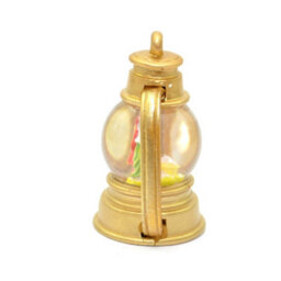 Shatchi Small Christmas Decoration Snow Globe With Merry, Joseph And Jesus In Gold Lantern - thumbnail 5