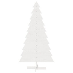 Berkfield Versatile Wooden Christmas Tree For Decoration White 180 Cm Solid Wood Pine - thumbnail 3