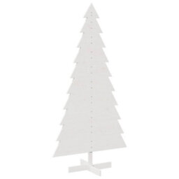 Berkfield Versatile Wooden Christmas Tree For Decoration White 180 Cm Solid Wood Pine - thumbnail 1