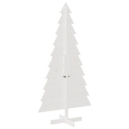 Berkfield Versatile Wooden Christmas Tree For Decoration White 180 Cm Solid Wood Pine - thumbnail 5