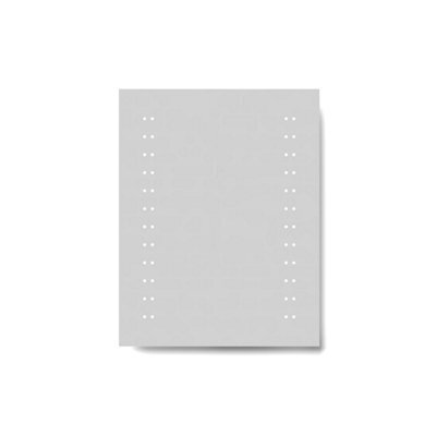 Ibathuk Vega Wall Mounted Led Illuminated Bathroom Mirror, Modern Rectangular Battery Powered Mirror With White Lights, 390X500mm - image 1