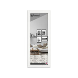 "AK Frames Sleek 16X8"" White Thin Modern Picture Frame - Slim And Design For Posters, Prints And Photos - Elegant Wall Frame Decor" - thumbnail 1