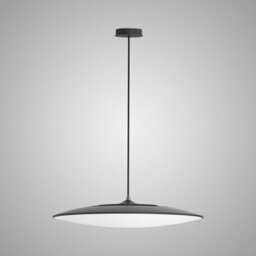 Luminosa Lighting Luminosa Slim Led Pendant 46Cm Round 50W Led, 4000K, 4300Lm, Black, 3Yrs Warranty - thumbnail 2