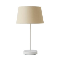 Valuelights Charles White Table Lamp With Beige Tapered Shade - thumbnail 7