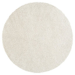 Livabliss Round Cloudy Shaggy-Solid Color Beige Plush Soft Pile Living Bedroom Rug 160 X 160 Cm Easy Care, Non Shedding - thumbnail 1
