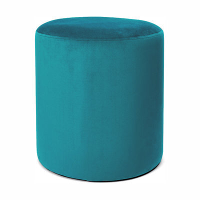 Adore Designs Victoria Plush Velvet Round Foot Stool Pouffe -  Mallard - image 1