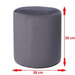 Adore Designs Victoria Plush Velvet Round Foot Stool Pouffe -  Mallard - thumbnail 3