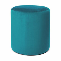 Adore Designs Victoria Plush Velvet Round Foot Stool Pouffe -  Mallard - thumbnail 1