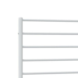 Berkfield Metal Bed Frame With Headboard And Footboard White 100X190 Cm - thumbnail 9